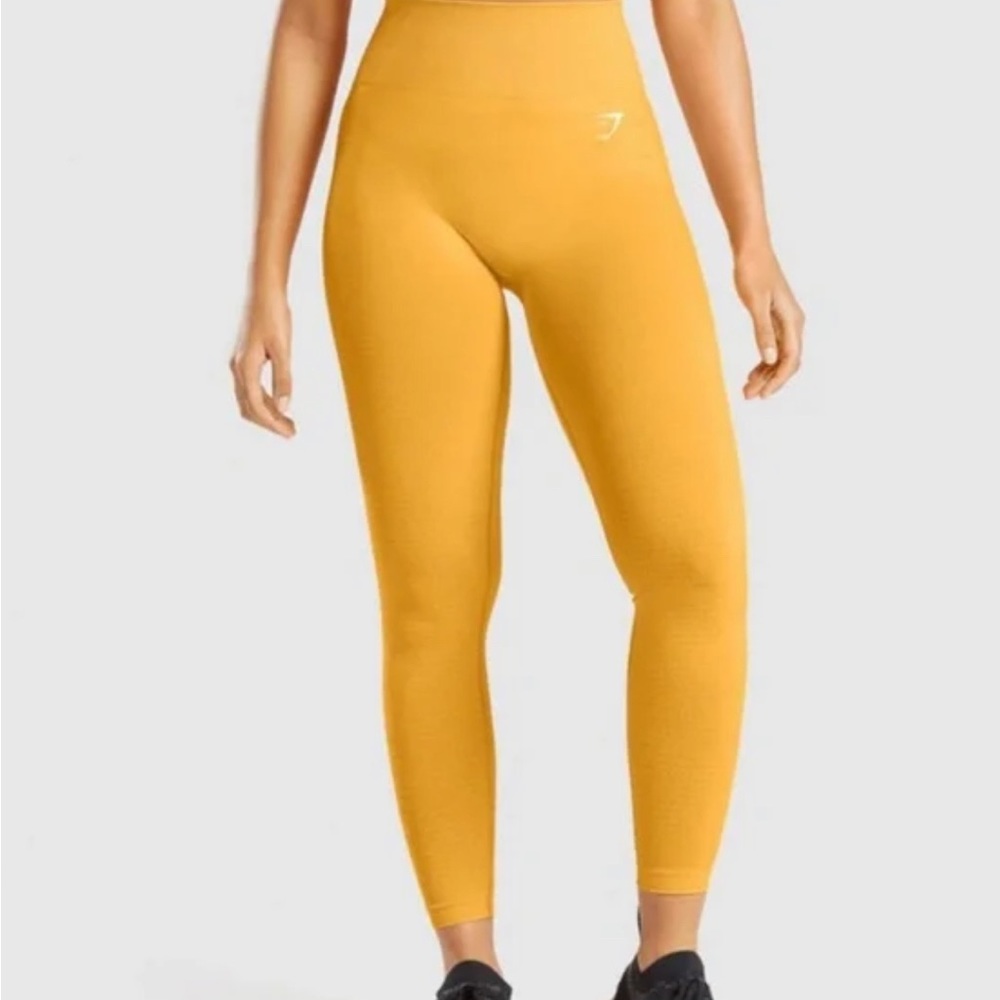 GYM SHARK: Vital Seamless 2.0 Leggings: Yellow Marl. Never worn.